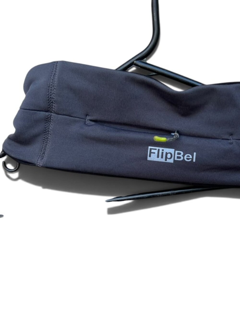 FlipBelt Zipper Running Belt Fitness Workout Waist Pack Gray Size